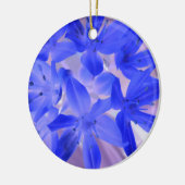 Ruhm des Schnees schockierende blaue Brust Geburts Keramikornament (Links)