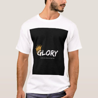 Ruhm einen Schritt bei einem Motivierend T - Shirt