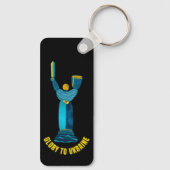 Ruhm für das Motherland der Ukraine Schlüsselanhänger (Rückseite)