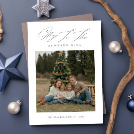 Ruhm für das Weihnachtsfest der Neugeborenen-Famil Feiertagskarte