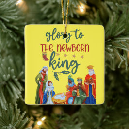 Ruhm für den Neugeborenen Keramikornament