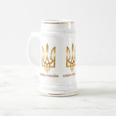 Ruhm für den Sieg der Ukraine Bierglas (Vorderseite Links)