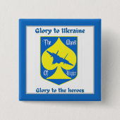 Ruhm für die Helden Ukraine kämpfen Ass Button (Vorderseite)