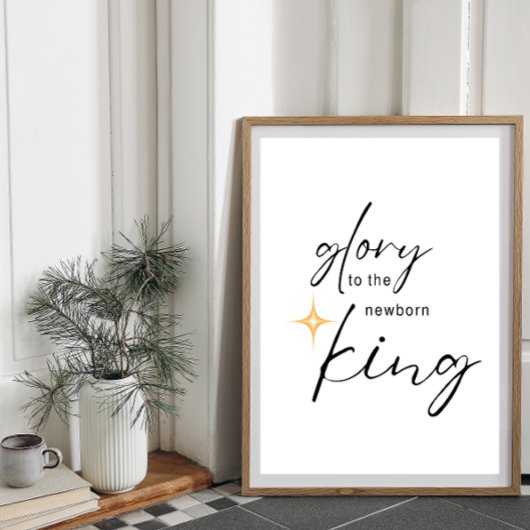 Ruhm für die Neugeborene King Print Poster