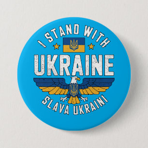 Ruhm für die Ukraine Adler Symbol für die Freiheit Button