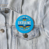 Ruhm für die Ukraine Adler Symbol für die Freiheit Button (Beispiel)
