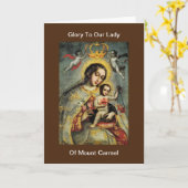 Ruhm für unsere Dame des Berges Carmel Karte (Gelbe Blume)