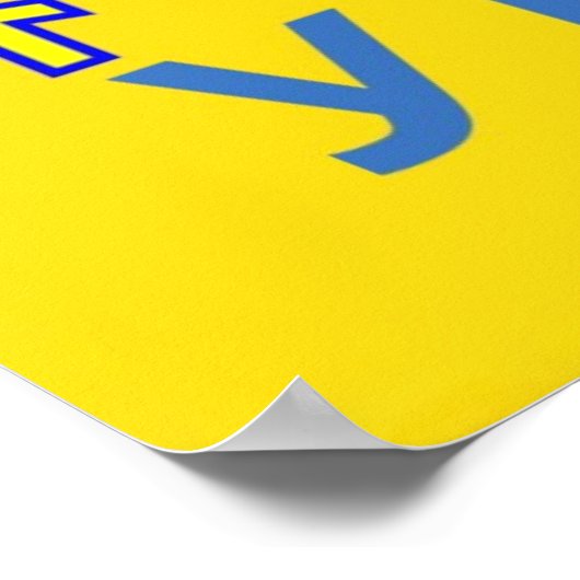 Ruhm gegenüber der Ukraine Poster (Ecke)