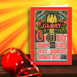 Ruhm Gott in den Höchsten... Feiertagskarte