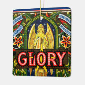 Ruhm Gott in den Höchsten... Quadrat Keramikornament (Links)