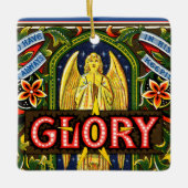 Ruhm Gott in den Höchsten... Quadrat Keramikornament (Vorderseite)