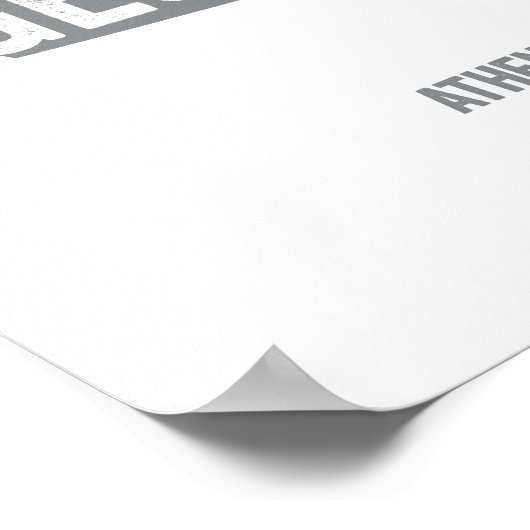 Ruhm (grau) poster (Ecke)