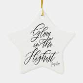 Ruhm im höchsten religiösen Weihnachtsschmuck (Hinten)