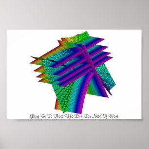 Ruhm ist zu denen, dessen Liebe für Bedarf wollen Poster