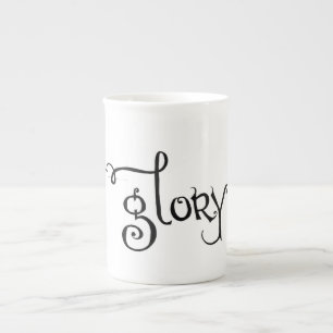 "Ruhm-" Knochen-China-Tasse Porzellantasse