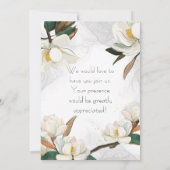 Ruhm Magnolia: Werden Sie meine Bridesmaid sein? Einladung (Rückseite)