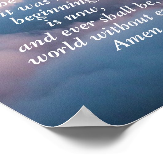 Ruhm sei dem Vater Poster (Ecke)