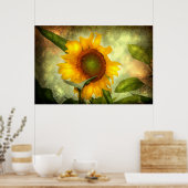 Ruhm (Sonnenblumenposter) Poster (Küche)
