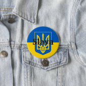 Ruhm ukrainischer Dreizack Button (Beispiel)
