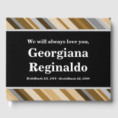 Ruhm und Elegantes Gästebuch (Vorderseite)