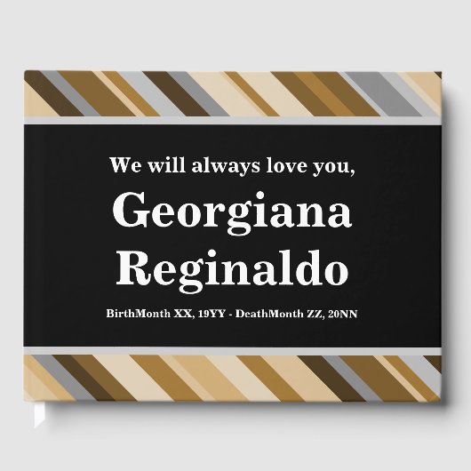 Ruhm und Elegantes Gästebuch (Vorderseite)