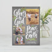 Ruhm und Frieden | Weihnachts-Fotokarte Feiertagskarte (Stehend Vorderseite)