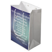 Ruhm zu Gott Angel Verses Weihnachten Mittlere Geschenktüte (Vorderseite Schrägansicht)