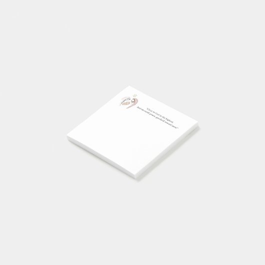 "Ruhm zu Gott auf den höchsten" Weihnachten der Ge Post-it Klebezettel (angewinkelt)