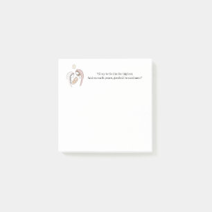 "Ruhm zu Gott auf der höchsten" Krippe Weihnachten Post-it Klebezettel