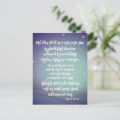 Ruhm zu Gott Luke Bible Verses Weihnachten Postkarte (Stehend Vorderseite)