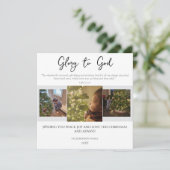 Ruhm zu Gott Moderne einfache Schrift Weihnachten (Stehend Vorderseite)