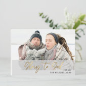 Ruhm zu Gott Script Weihnachten Senard Tartan Foto (Stehend Vorderseite)