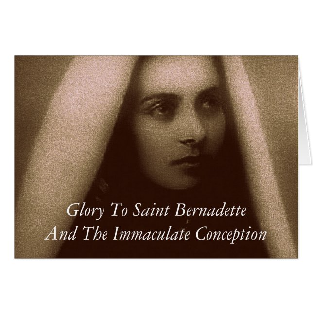 Ruhm zu Saint Bernadette (Vorderseite (Horizontal))