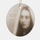 Ruhm zu Saint Bernadette Keramik Ornament (Links)