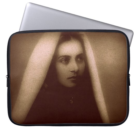 Ruhm zu Saint Bernadette Laptopschutzhülle (Vorderseite)