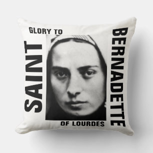 Ruhm zum Heiligen Bernadette von Lourdes Kissen