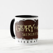 Ruhm zur Gott-Wecker-Tasse Tasse (Vorderseite Links)