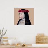 Ruhm zur heiligen Rose Lima Poster (Küche)
