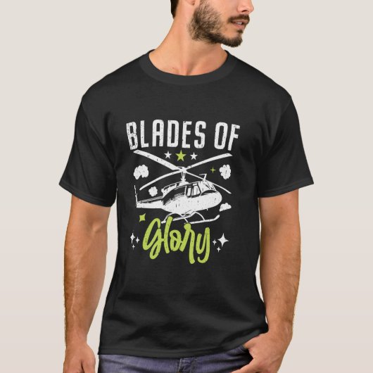 Ruhmesblätter Hubschrauber T-Shirt (Vorderseite)
