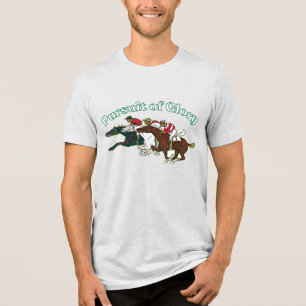 Ruhmesjagd Pferderennen Vintage Grafik T-Shirt Tri-Blend Shirt