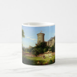 Ruhmreiche Vergangenheit (mittelalterliche Burg & Kaffeetasse