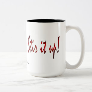Rühr es auf Becher Zweifarbige Tasse