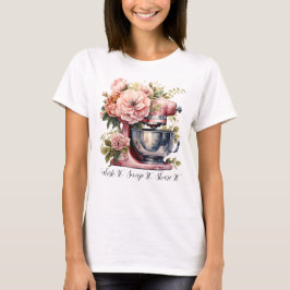Rühre es, knipse es, teile es | Back-T-Shirt T-Shirt
