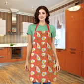 Rühreier mit Glockengelb-Paprikaschoten Schürze