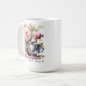 Rühren, knipsen, teilen | Backen Kaffeetasse (Vorderseite Links)