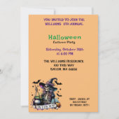 Rühren Sie das Pot-Halloween-Party um Einladung (Vorderseite)