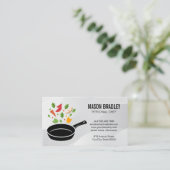 Rühren Sie Gemüse aus Eisen Visitenkarte (Stehend Vorderseite)