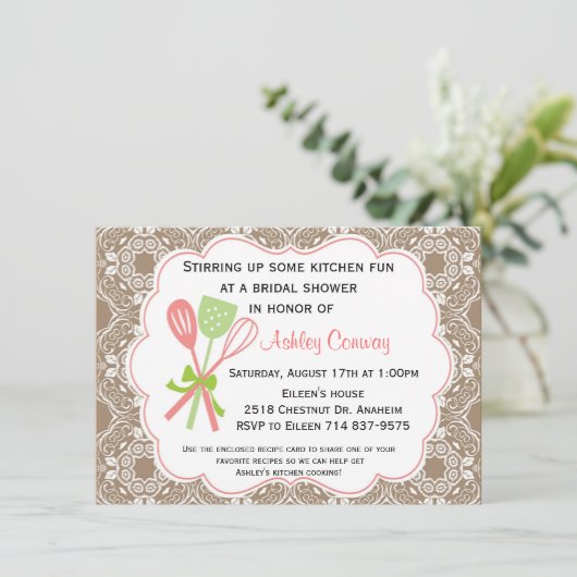 Rührender hoher Spaß Einladung (Stehend Vorderseite)