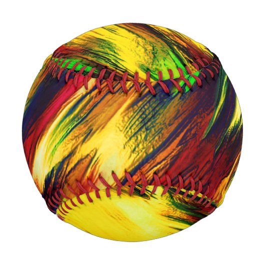 Rührt von rot bis gelb, ein wenig grün baseball (Rückseite)