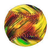 Rührt von rot bis gelb, ein wenig grün baseball (Vorderseite)